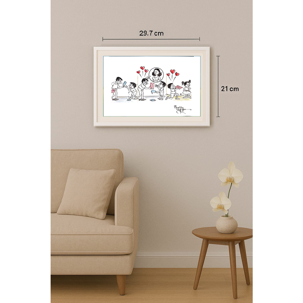 Vendra Gopalaksrishna 29x21cm Original Cartoon BOD00161