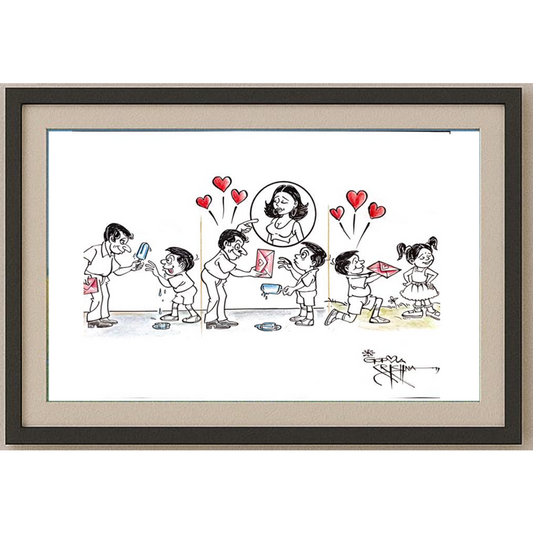 Vendra Gopalaksrishna 29x21cm Original Cartoon BOD00161