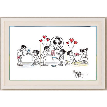 Vendra Gopalaksrishna 29x21cm Original Cartoon BOD00161