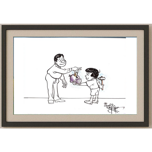 Vendra Gopalaksrishna 29x21cm Original Cartoon BOD00162