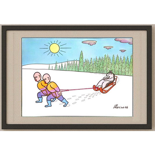 Marino Tarizzo 29x21cm Original Cartoon BOD00167