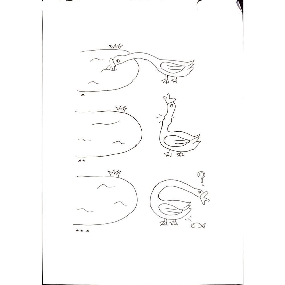 Yu Haoze 29x21cm Orijinal Karikatür BOD00169