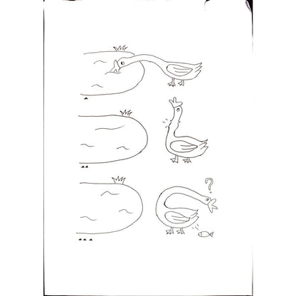 Yu Haoze 29x21cm Orijinal Karikatür BOD00169