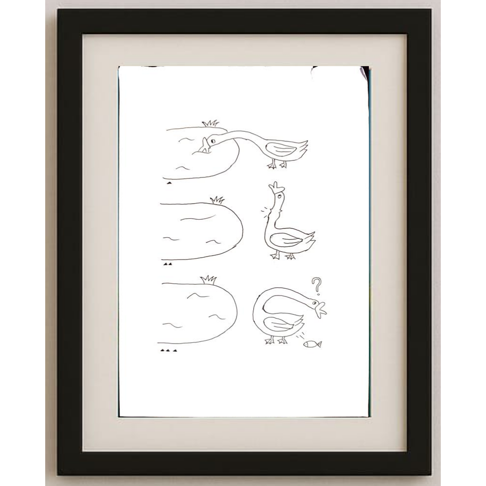 Yu Haoze 29x21cm Orijinal Karikatür BOD00169