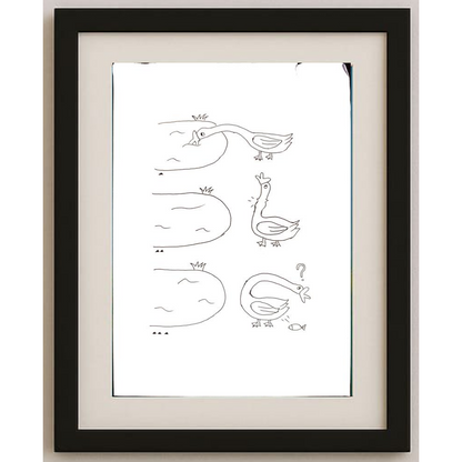 Yu Haoze 29x21cm Orijinal Karikatür BOD00169