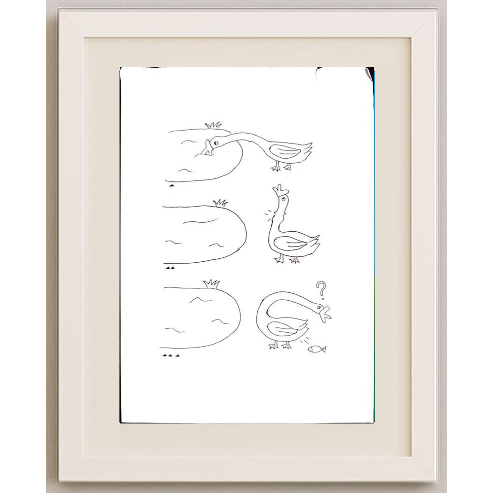 Yu Haoze 29x21cm Orijinal Karikatür BOD00169