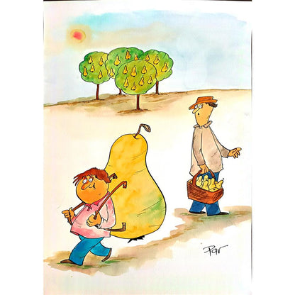 Vladimir Pavlik 43x30cm Original Cartoon BOD00171