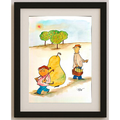 Vladimir Pavlik 43x30cm Original Cartoon BOD00171