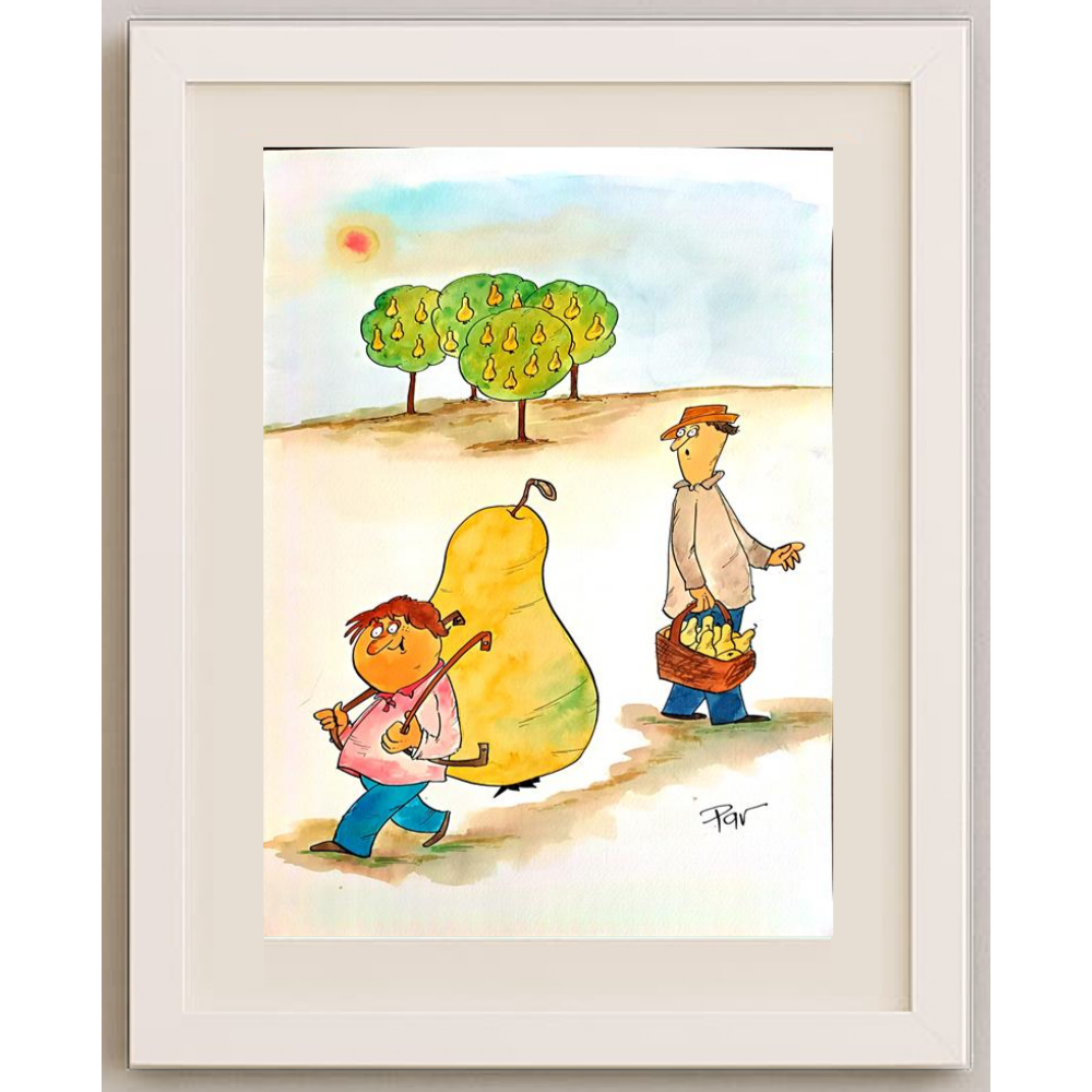 Vladimir Pavlik 43x30cm Original Cartoon BOD00171