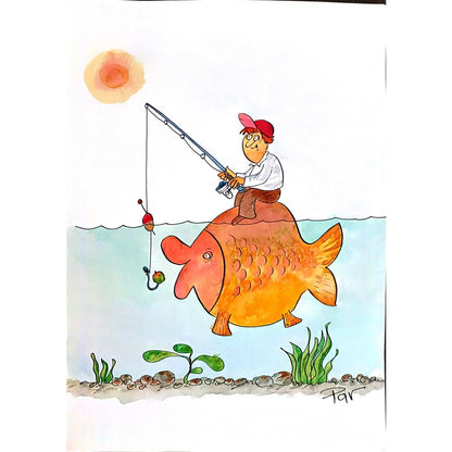 Vladimir Pavlik 43x30cm Original Cartoon BOD00172