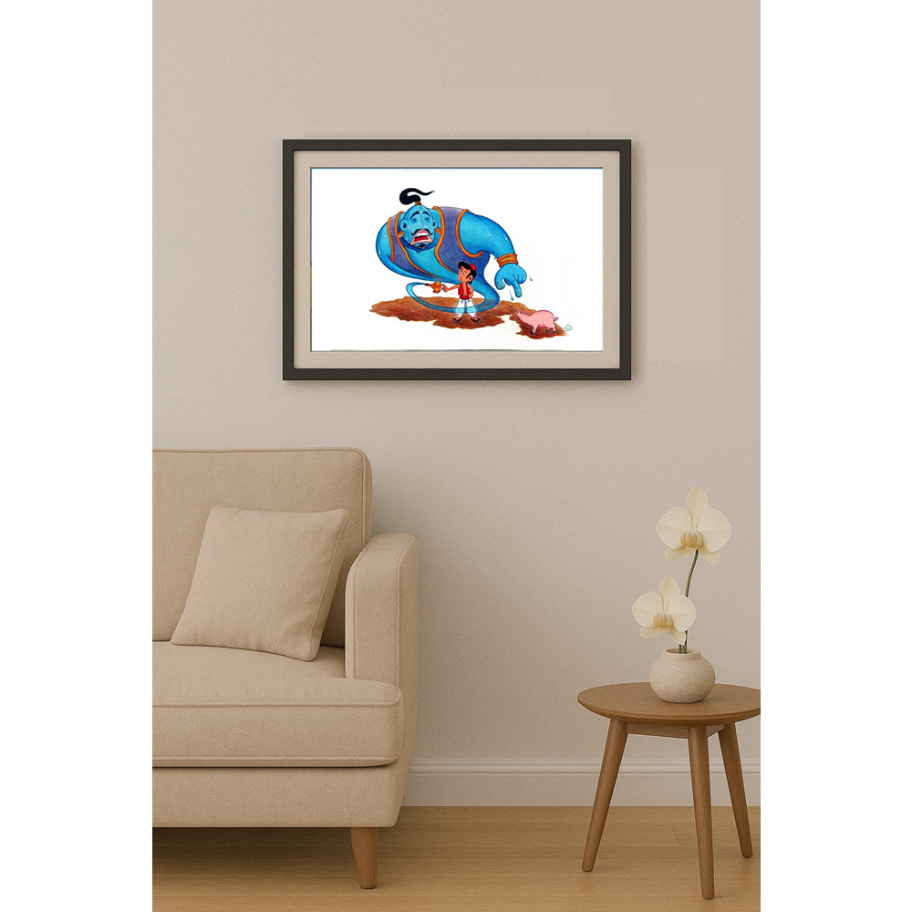 Benjasit Tumying 43x30cm Orijinal Karikatür BOD00179