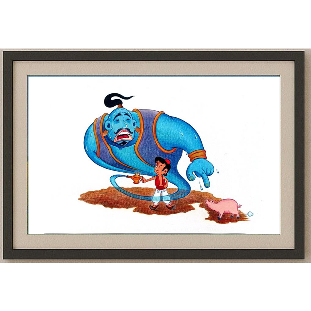 Benjasit Tumying 43x30cm Orijinal Karikatür BOD00179