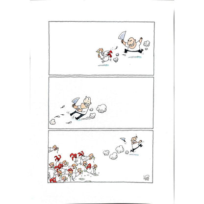 Thiwawat 37x28cm Original Cartoon BOD00181