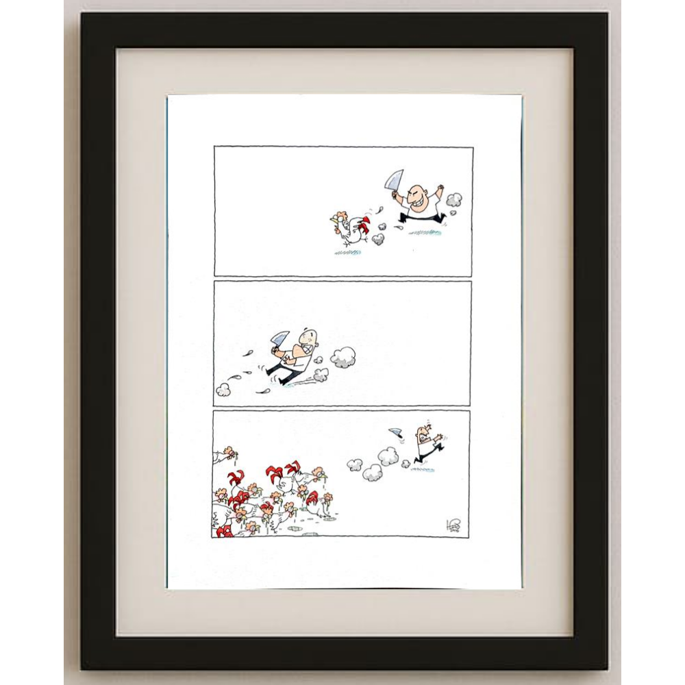 Thiwawat 37x28cm Original Cartoon BOD00181