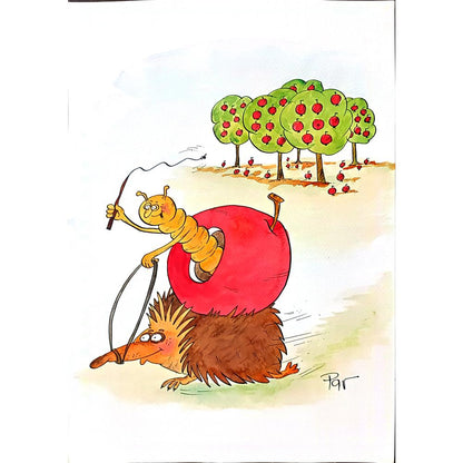 Vladimir Pavlik 43x30cm Original Cartoon BOD00196