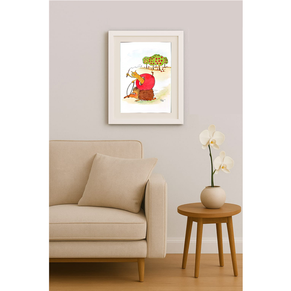 Vladimir Pavlik 43x30cm Original Cartoon BOD00196