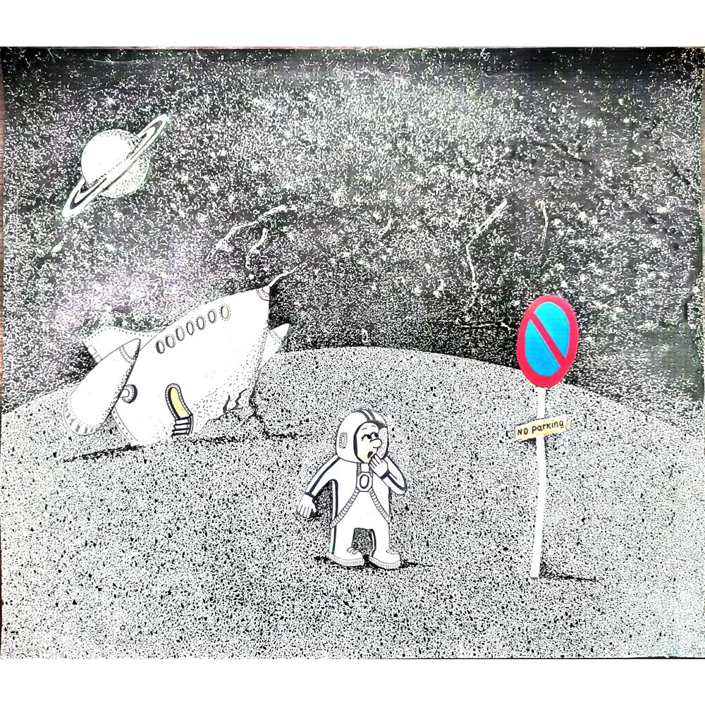 Zdravko Beshendzhiev 43x36cm Orijinal Karikatür BOD00240