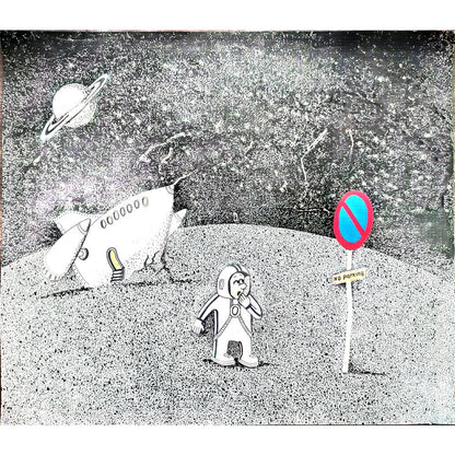 Zdravko Beshendzhiev 43x36cm Orijinal Karikatür BOD00240