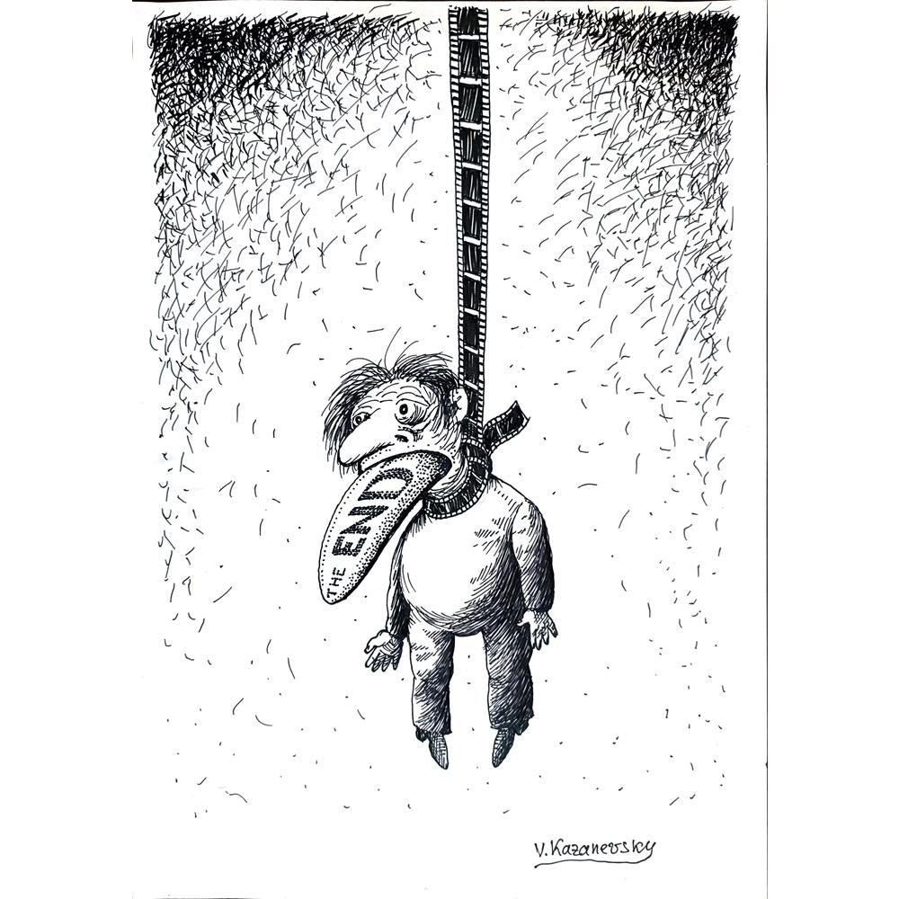 Vladimir Kazanevsky 35x25cm Original Cartoon BOD00244