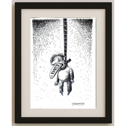 Vladimir Kazanevsky 35x25cm Original Cartoon BOD00244