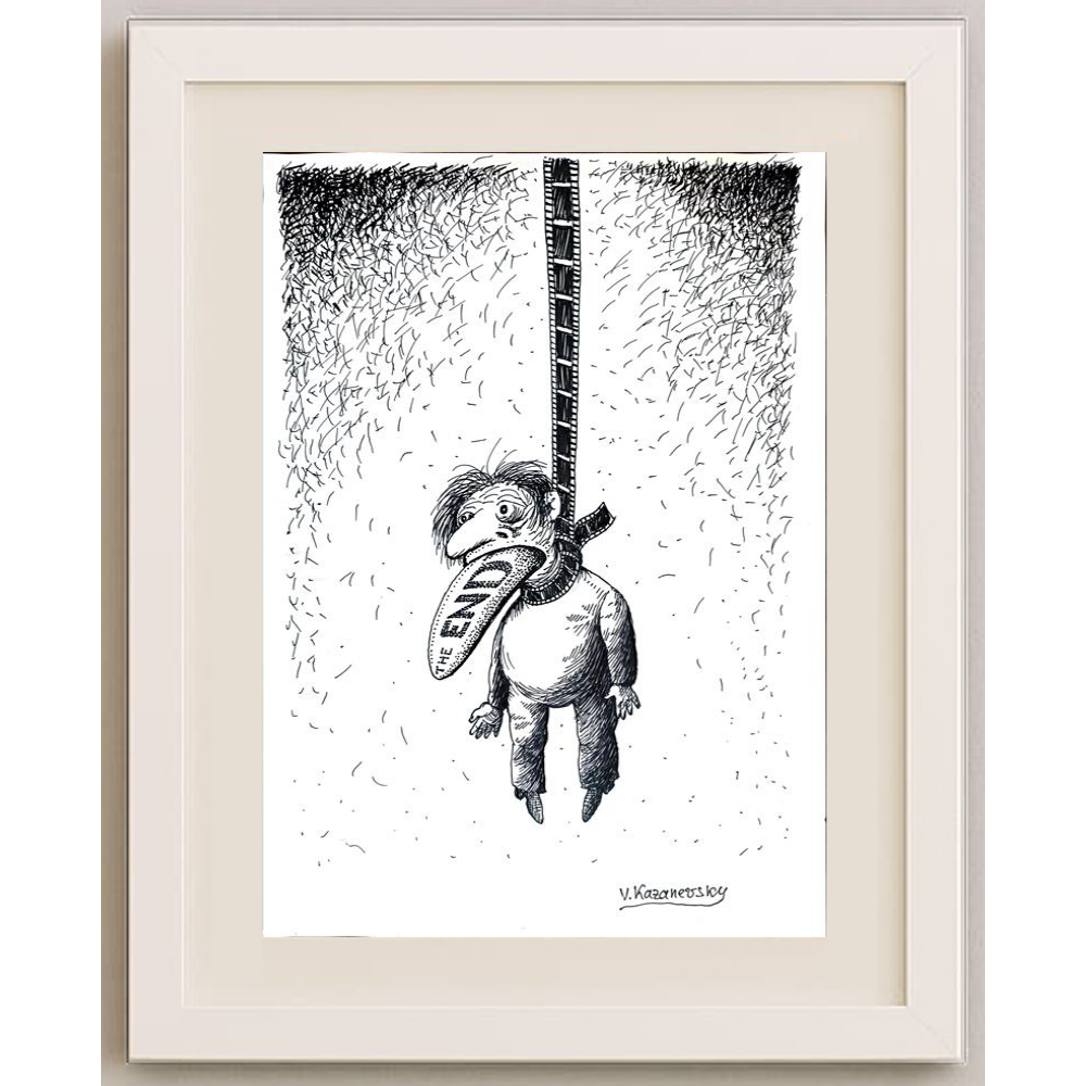 Vladimir Kazanevsky 35x25cm Original Cartoon BOD00244