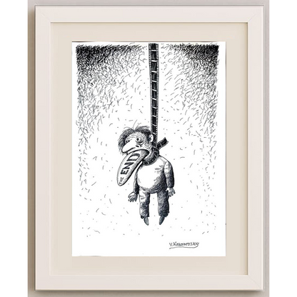 Vladimir Kazanevsky 35x25cm Original Cartoon BOD00244