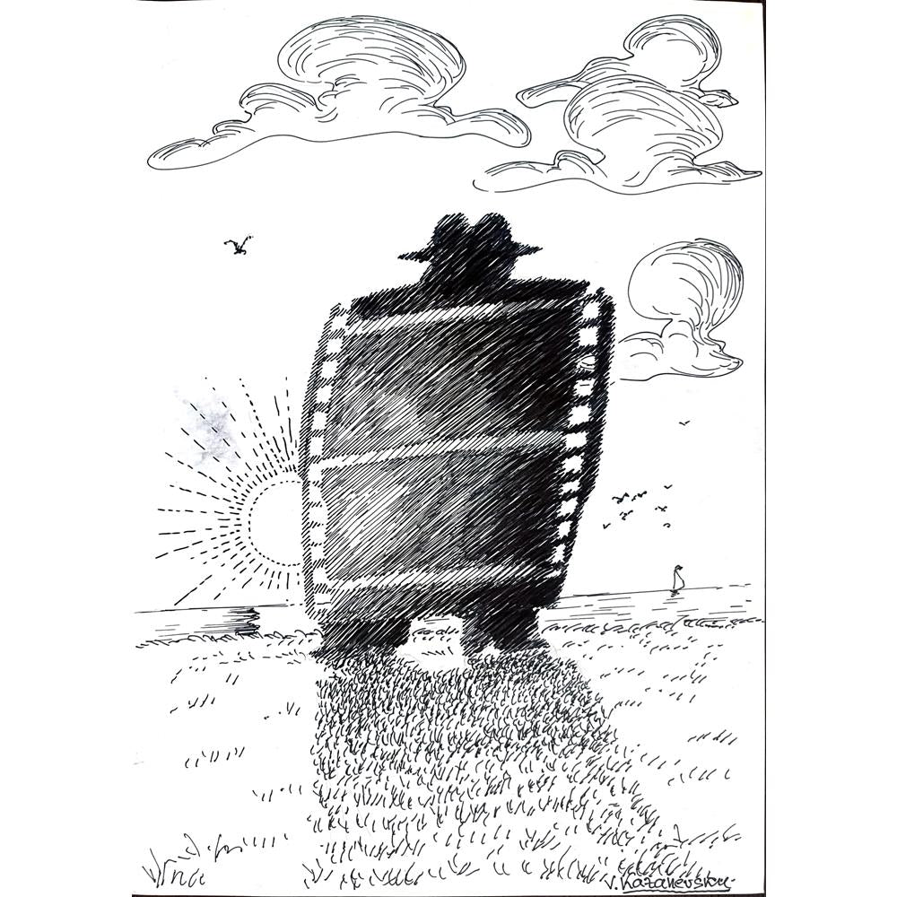 Vladimir Kazanevsky 35x25cm Original Cartoon BOD00246