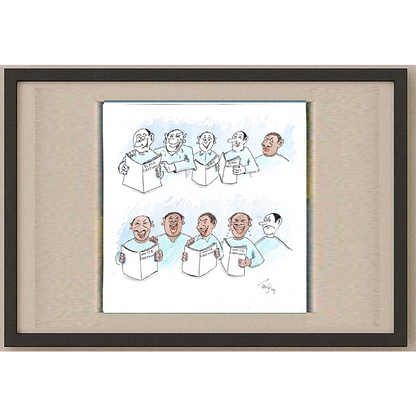 Bossena Philippe 30x30cm Orijinal Karikatür BOD00258