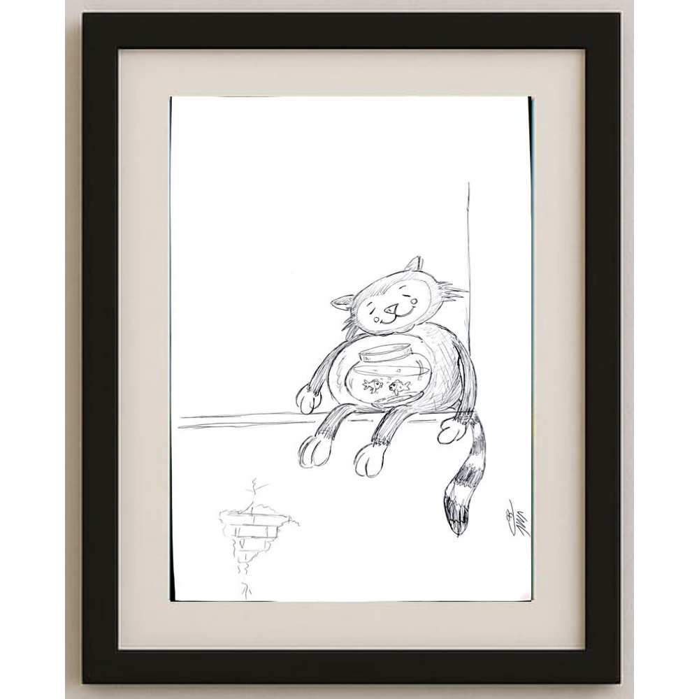 Abolfazl Mortazavi 29x21cm Original Cartoon BOD00267