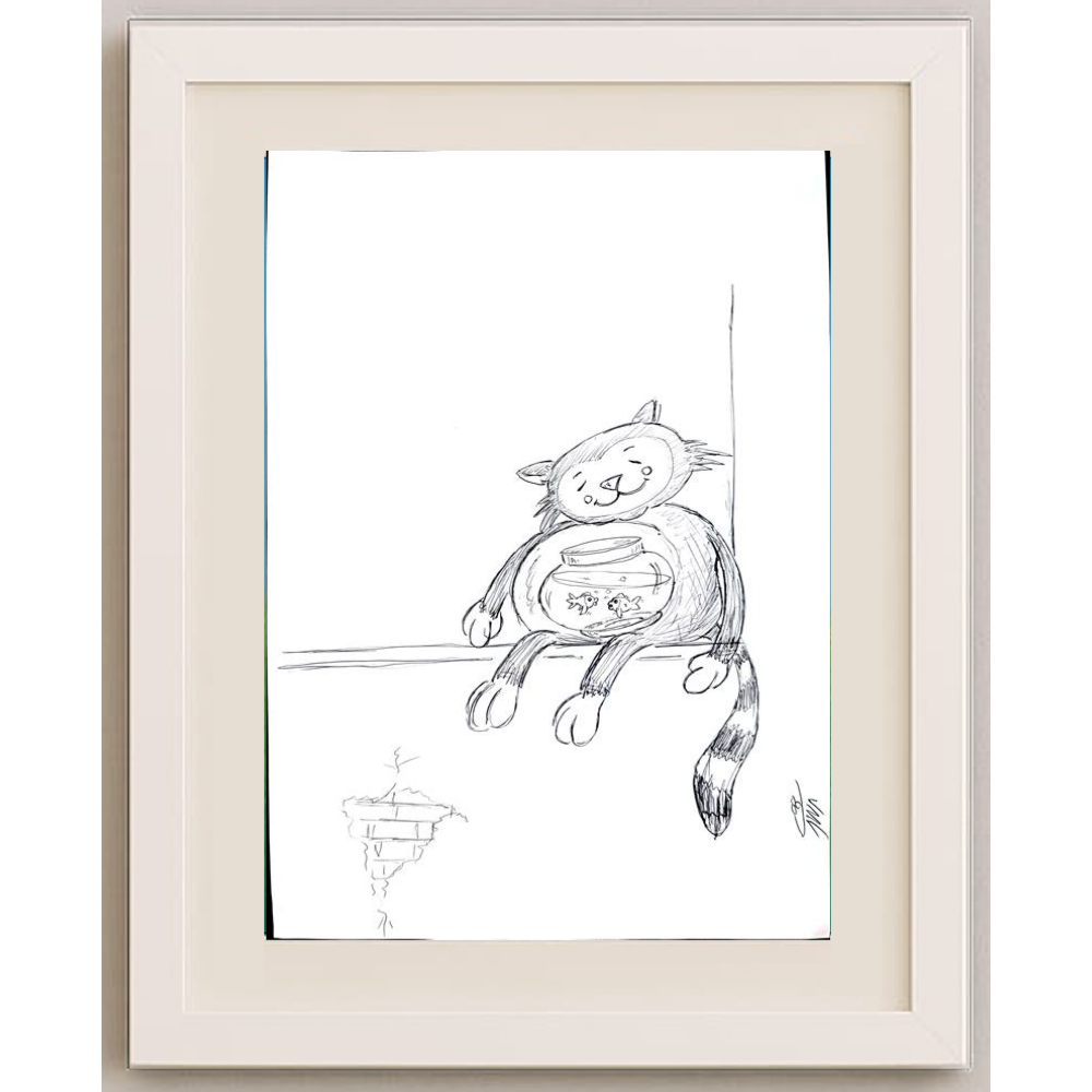 Abolfazl Mortazavi 29x21cm Original Cartoon BOD00267