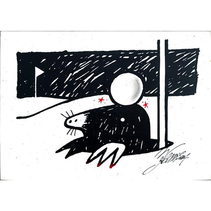 Andrea Bersani 29x21cm Orijinal Karikatür BOD00270