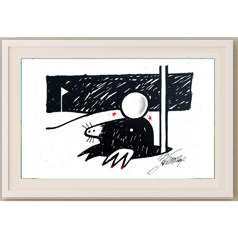 Andrea Bersani 29x21cm Orijinal Karikatür BOD00270