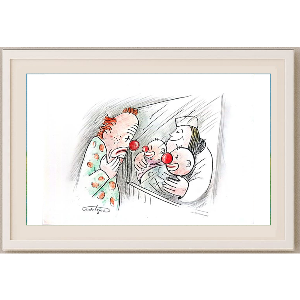 Wolfgang Schlegel 29x21cm Original Cartoon BOD00273