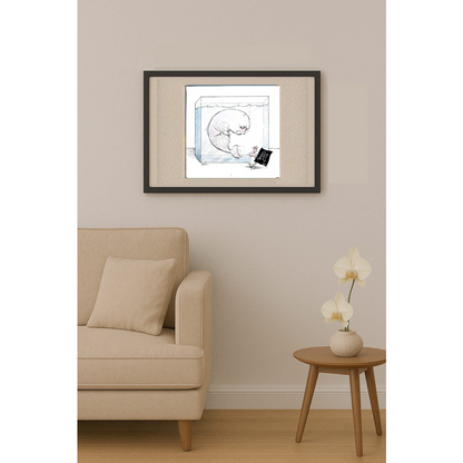 Edik Boghosian Korakaki 28x27cm Original Cartoon BOD00281