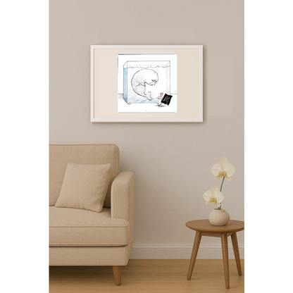 Edik Boghosian Korakaki 28x27cm Original Cartoon BOD00281