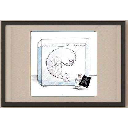 Edik Boghosian Korakaki 28x27cm Original Cartoon BOD00281