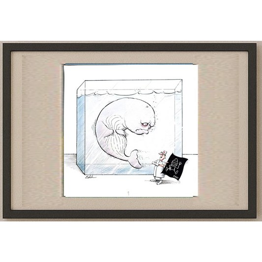 Edik Boghosian Korakaki 28x27cm Original Cartoon BOD00281