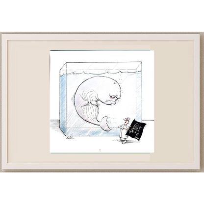 Edik Boghosian Korakaki 28x27cm Original Cartoon BOD00281