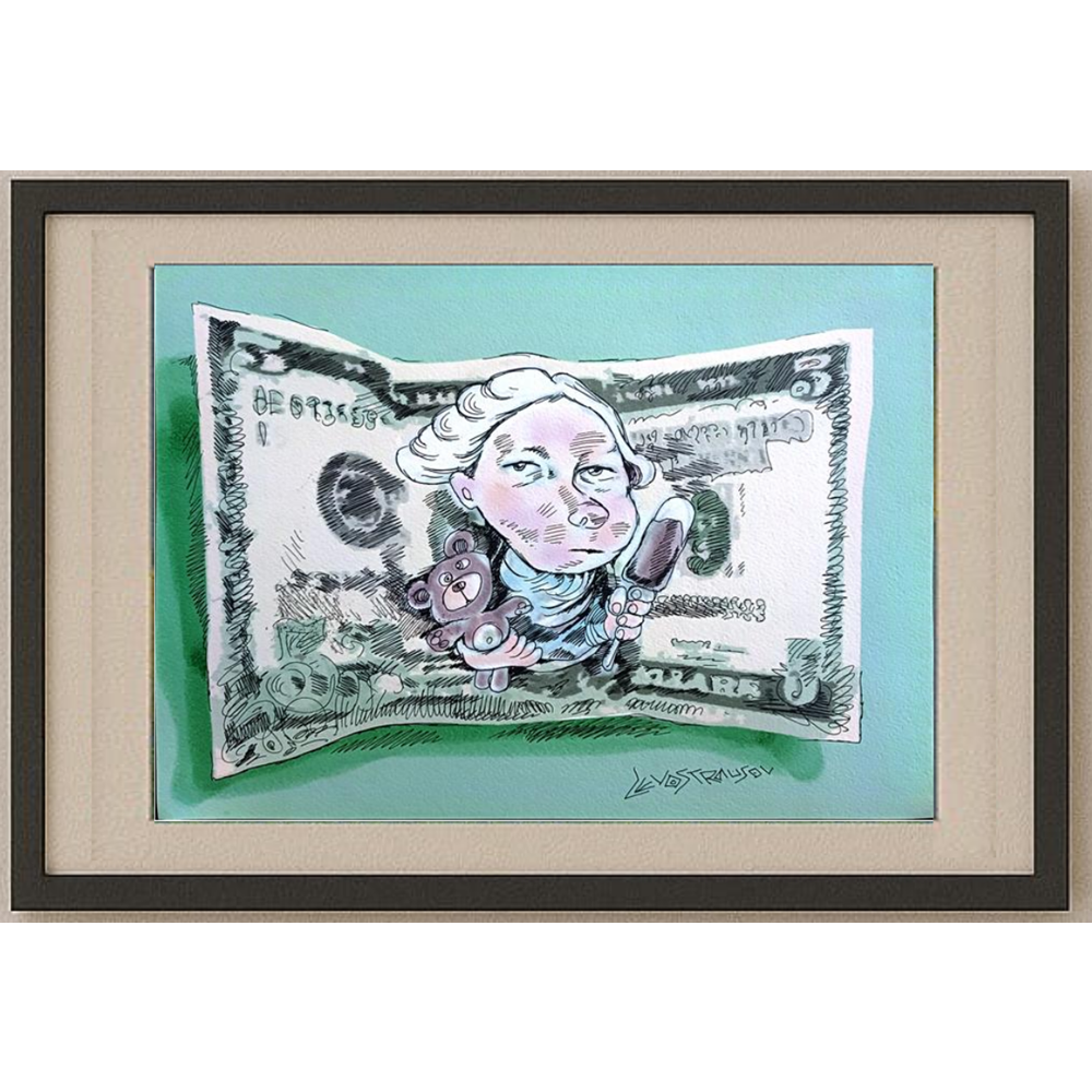 Chenzov Lev 29x21cm Original Cartoon BOD00286