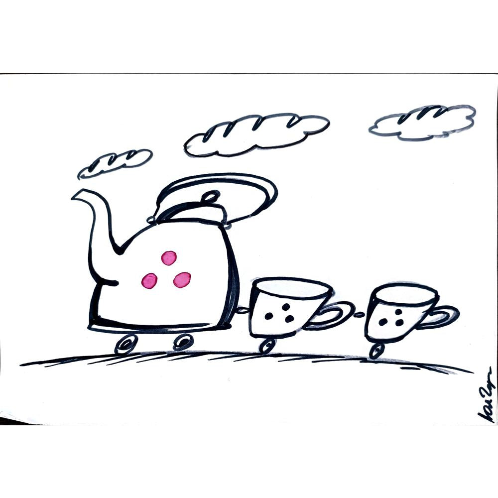 Yuliya Chernyshev 29x21cm Orijinal Karikatür BOD00290