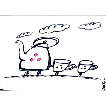 Yuliya Chernyshev 29x21cm Orijinal Karikatür BOD00290