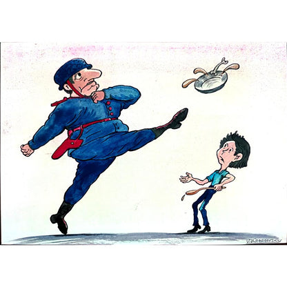 Vladimir Kazanevsky 29x21cm Original Cartoon BOD00298