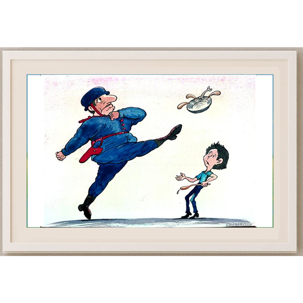 Vladimir Kazanevsky 29x21cm Original Cartoon BOD00298