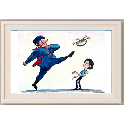 Vladimir Kazanevsky 29x21cm Original Cartoon BOD00298