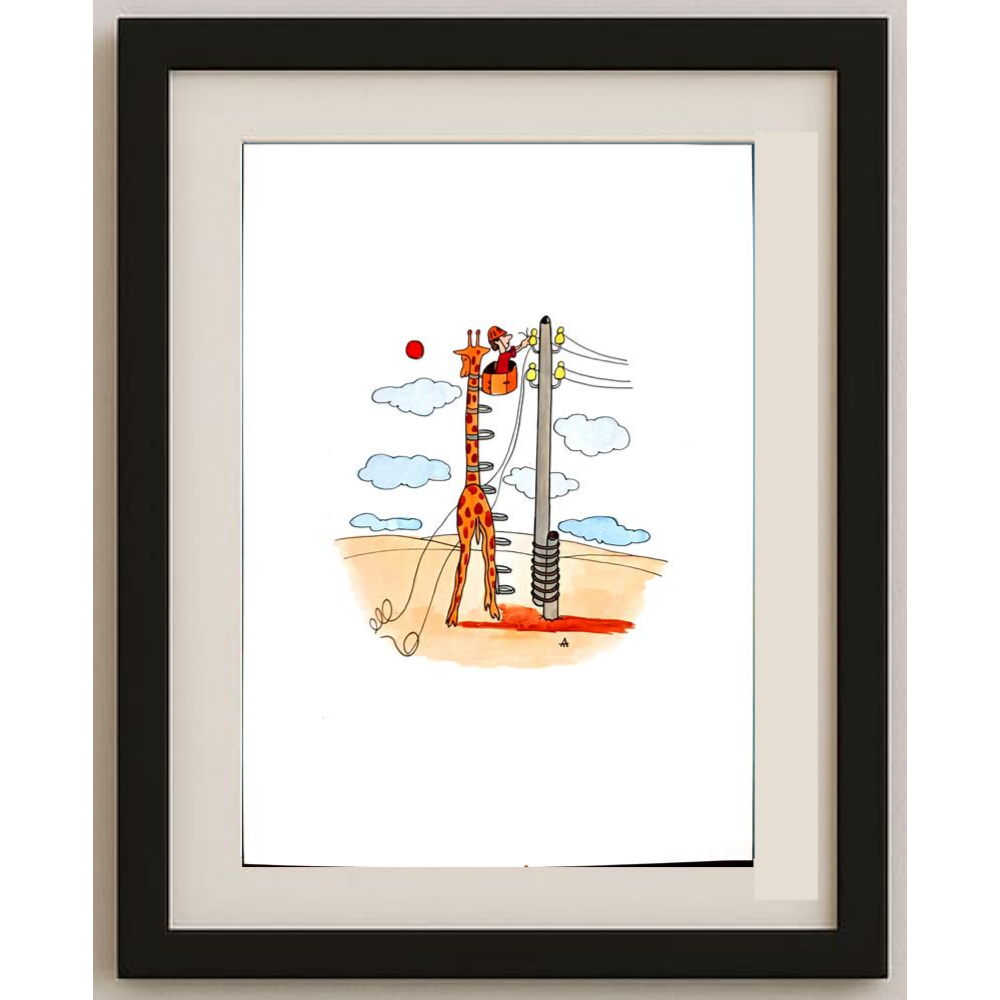 Alexei Talimonov 29x21cm Orijinal Karikatür BOD00304