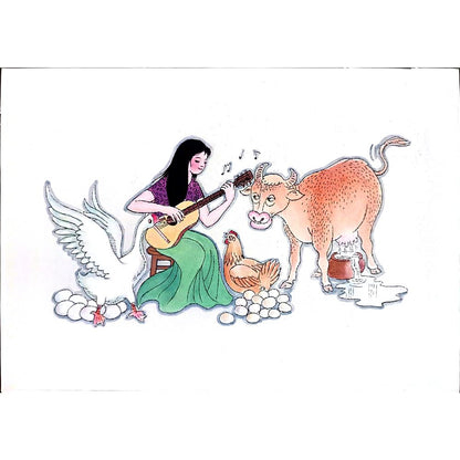 Wang Jinhai 29x21cm Original Cartoon BOD00313