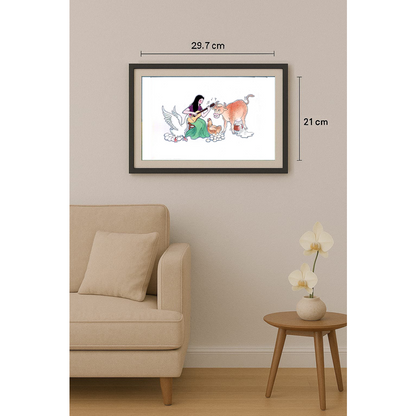 Wang Jinhai 29x21cm Original Cartoon BOD00313