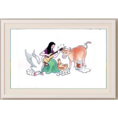 Wang Jinhai 29x21cm Original Cartoon BOD00313