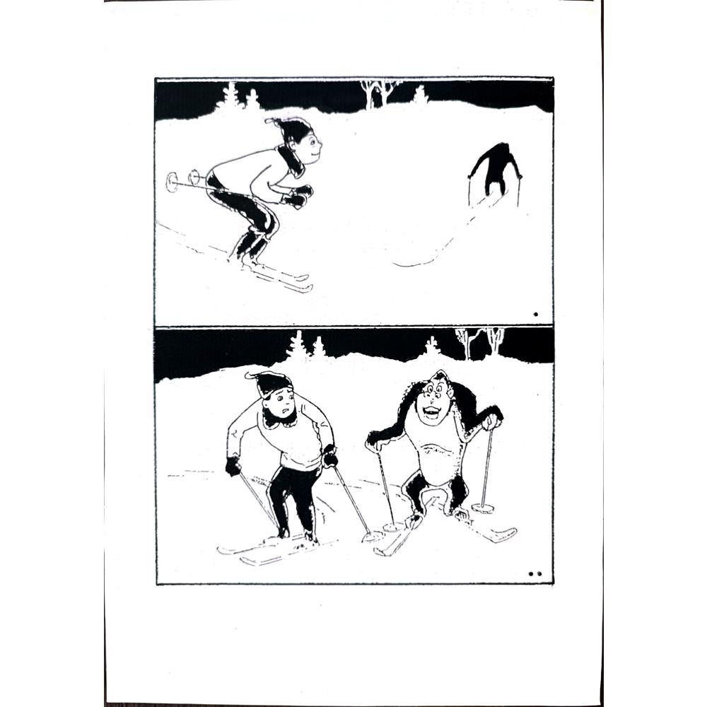 Wang Jinhai 29x21cm Original Cartoon BOD00315