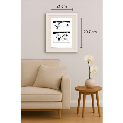 Wang Jinhai 29x21cm Original Cartoon BOD00315